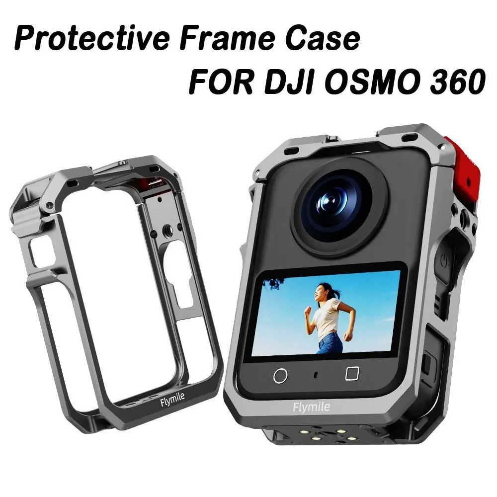 Protective Frame Case For DJI OSMO 360 Quick Release Metal Cage Cold Shoe Mount Aluminium Alloy Shell for DJI OSMO 360 Accessory