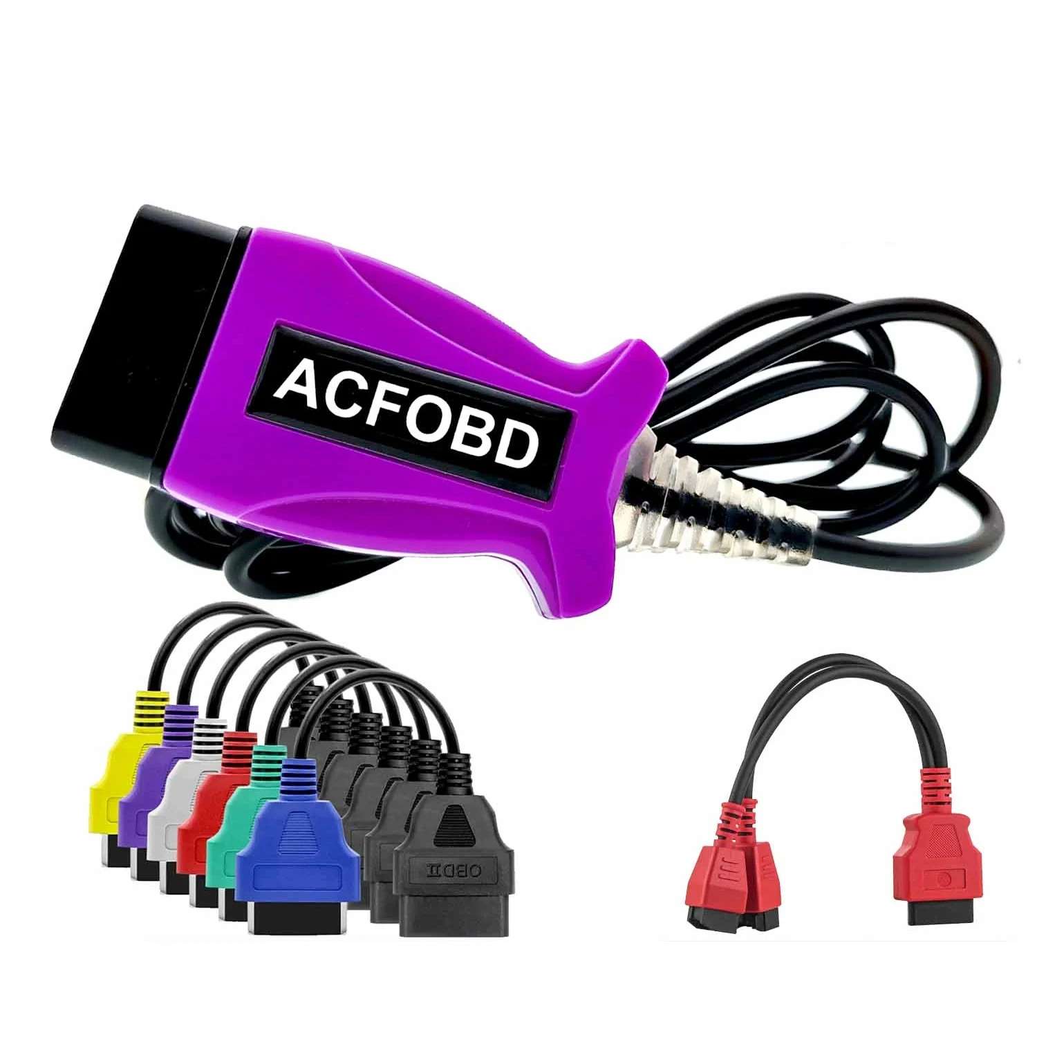 ITCARDIAG ACFOBD OBD2 진단 도구, 피아트, 알파, 로미오, 란시아, 크라이슬러, 닷지, 램, 지프 지지대 키 프로그래밍용 OBD 스캐너