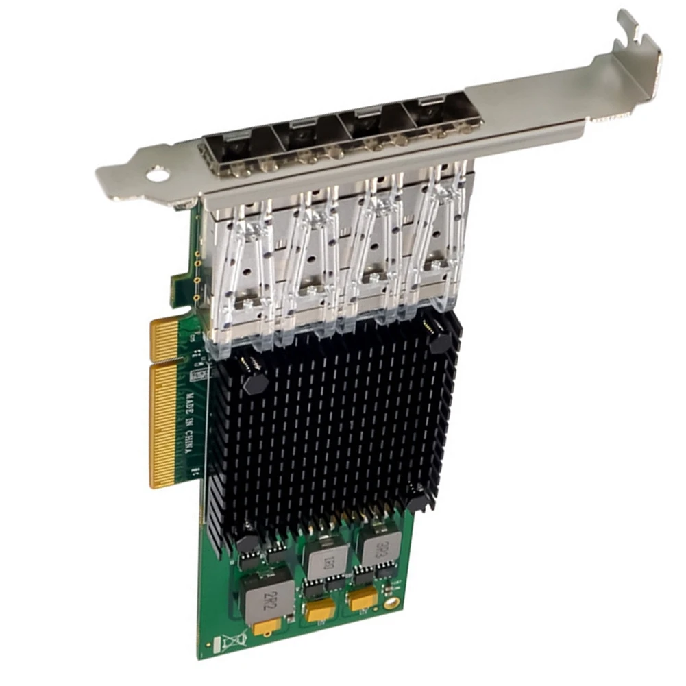 Imagem -03 - Placa de Rede Ethernet Pci-express Servidor de Portas Pci-express 10g Sfp Mais Fiber x8 Bcm57840