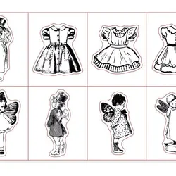 Boy /Girl /clothes Transparent Clear Stamps for DIY Scrapbooking/Card Making Fun Decoration Supplies A0443