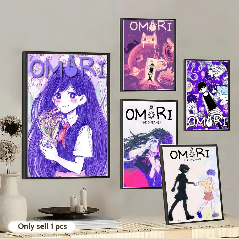 Hot Anime Video Game O-Omori Poster Modern And Elegant Wall Stickers For Home Decor Living Room Dormitory Wall Art