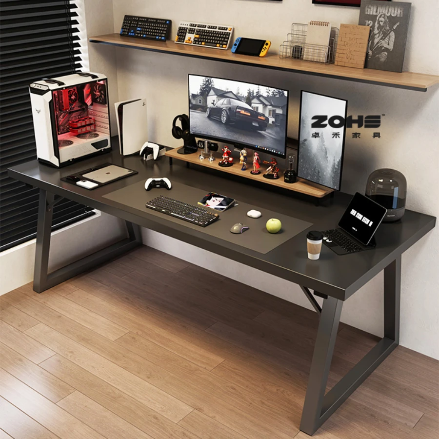 Simple And Modern Computer Desk Bedroom Office Home Double Gaming Workbench Reading Study Table Room Desks Escritorio Furniture