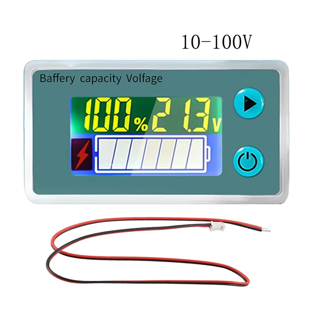 Digital Voltmeter Voltage Capacity Indicator Working Temperature -10 -70 Working Voltage DC10V-100V Multi-environment Use