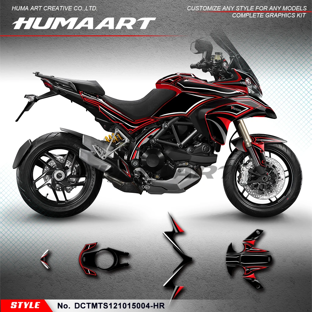 

Графический комплект huпера, дизайн для Ducati Multistrada 1200 MTS 2010 2011 2012 2013 2014 2015, DCTMTS121015004-HR