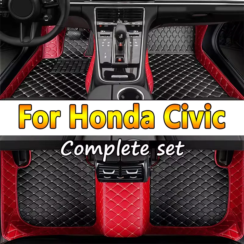 Tappetino per auto in pelle artificiale personalizzato per Honda Civic 2016 2017 2018 2019 2020 proteggi l\'accessorio interno del tuo veicolo