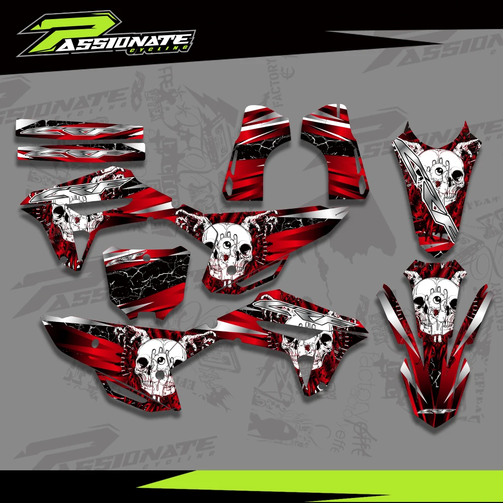 혼다 CRF 250R CRF250R 2022 2023 2024 CRF 450R CRF450R 2021 2022 2023 2024 그래픽 데칼 스티커 사용자 정의 번호 이름