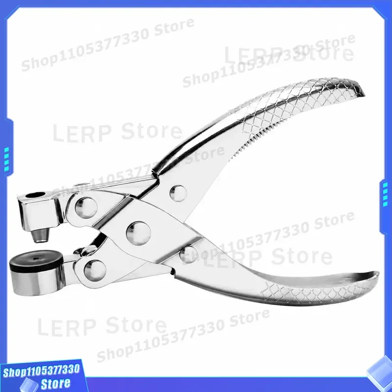 7 Hole Adjustable Leather Punch Plier Multi Size Belt Watch Strap Hole Punch Tool for Leather Silicone Plastic Bags
