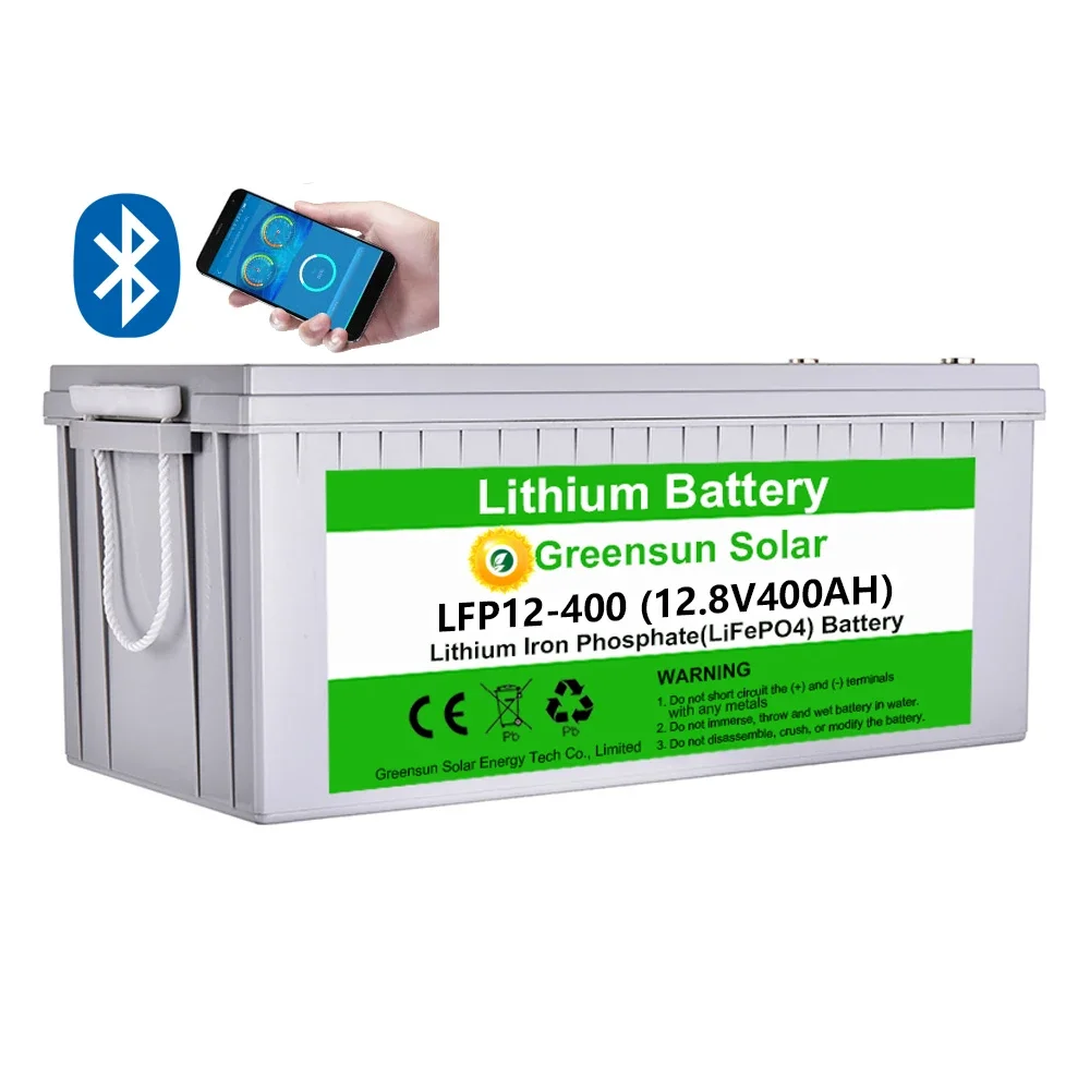 

LiFePO4 12v 400ah lithium iron batteries 12v 200ah 300ah 400ah 500ah battery with BMS built-in