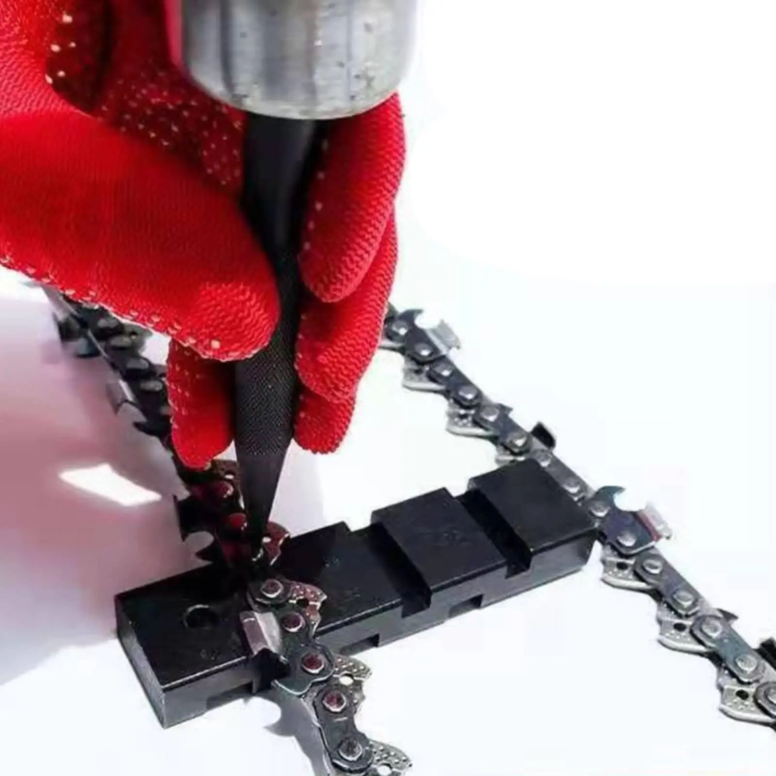 Handheld Chain Breaker Kit for Chainsaw Chain Repair Steel Punch Set with Base Plate for Easy Rivet Push Out