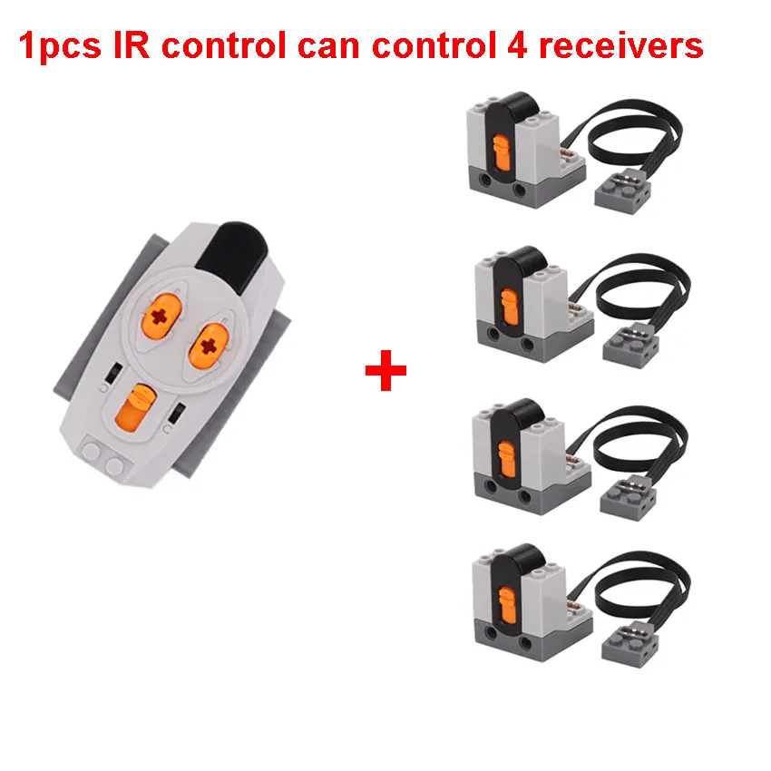 Piezas de Motor técnico con funciones de potencia, MOC, multiherramienta, servotren, Motor PF 8293 8883, modelo de bloques de construcción,