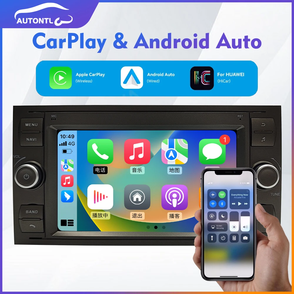 7inch  Android 13 Car Radio For Ford Focus 2005-2007 Navigation GPS Multimedia Video Player Carplay BT Headunit Monitor GPS