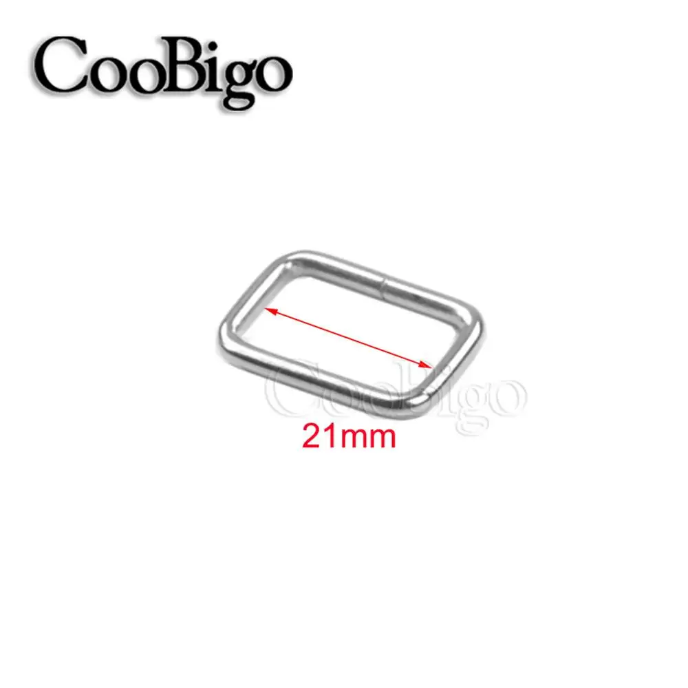 5ชิ้นห่วงโลหะ looploc แหวนสี่เหลี่ยมปรับได้หัวเข็มขัดสายรัดกระเป๋าถือกระเป๋าหนังสายเข็มขัดปลอกคอสัตว์เลี้ยงอุปกรณ์ DIY