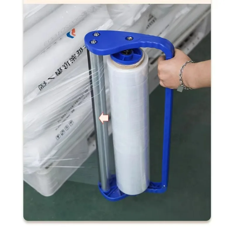 Cost-effective New Mode Manual Hand Shrink Plastic Film Dispenser Film Wrapping Tool Logistic Packaging Light Weight  Wrapper