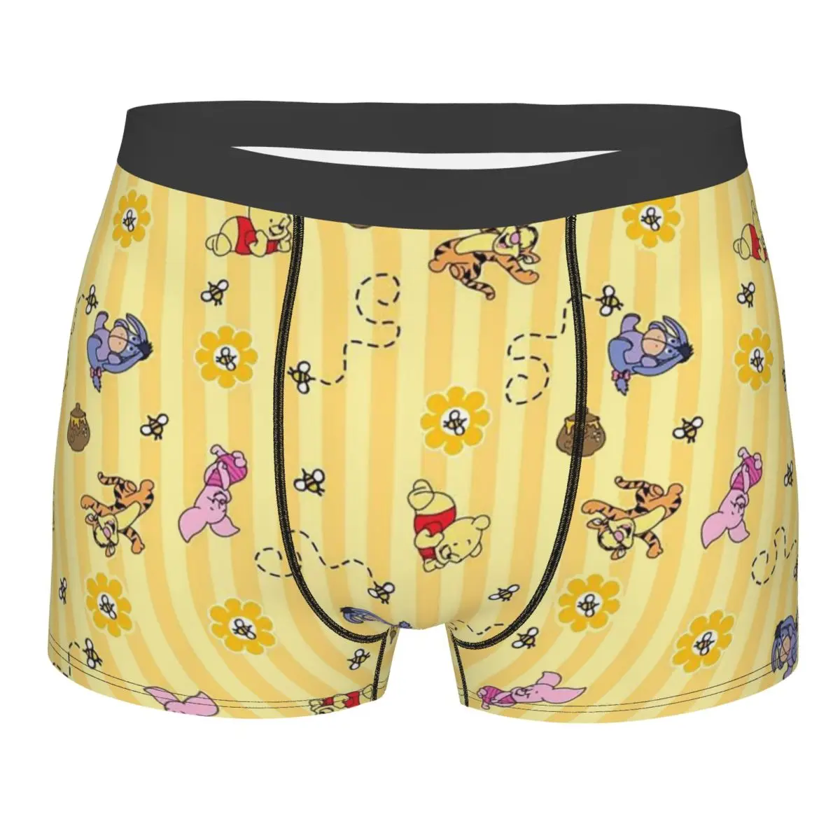 

Custom Winnie The Pooh Anime Boxers Shorts Men Bear Cartoon Briefs Underwear Novelty Underpants