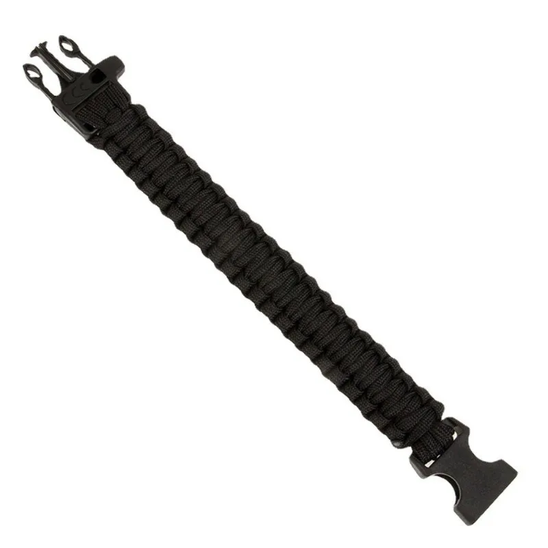 Whistle Paracord Bracelet, Seven-Core Paracord Weaving, Survival, Emergency Rescue, Outdoor Bracelet, Bag Accessories gallery 3