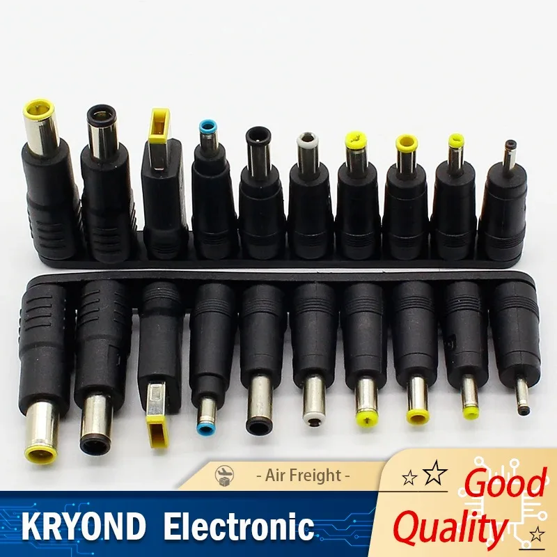 10PCS 5.5x2.1mm Multi-Type Male DC Jack Plug Connector AC Power Adapter Computer PC Laptop