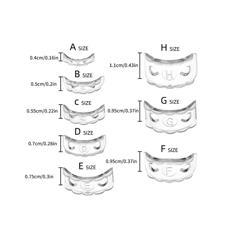 مجموعة من 8 حل مناسب للحلقة، أداة ضبط من السيليكون لضبط حجم الحلقة، أداة ضبط حلقة لضبط حجم الخواتم #6