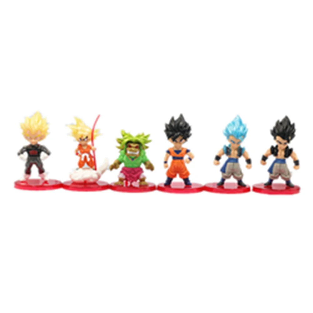 Dragon Ball Z Super Saiyan Son Goku Anime Figure Son Gohan Vegeta Broly Piccolo Majin Buu Set Action Figurine Model Gifts Toy