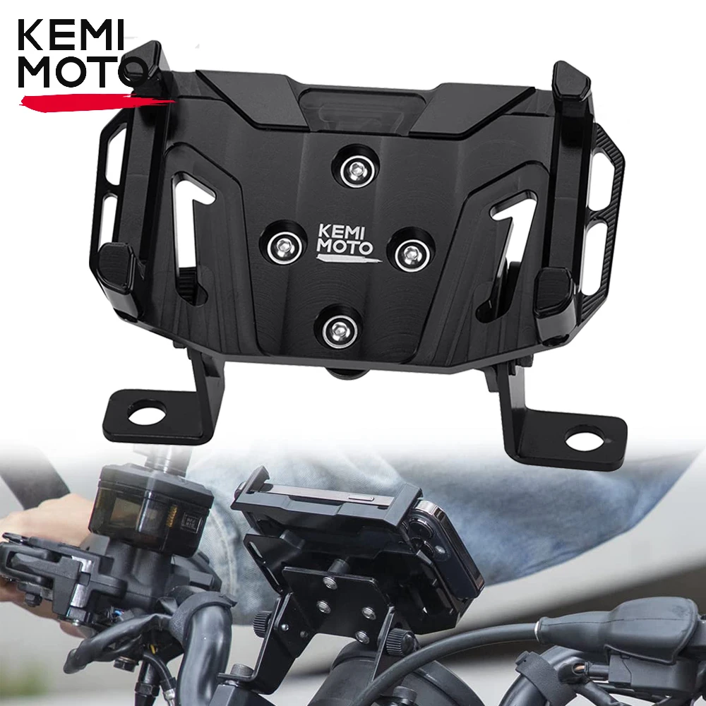 

Motorcycle Phone Holder Adjustable Aluminum Alloy Handlebar Phone Holder Shockproof Protection for Sportster S RH1250 2021-2023