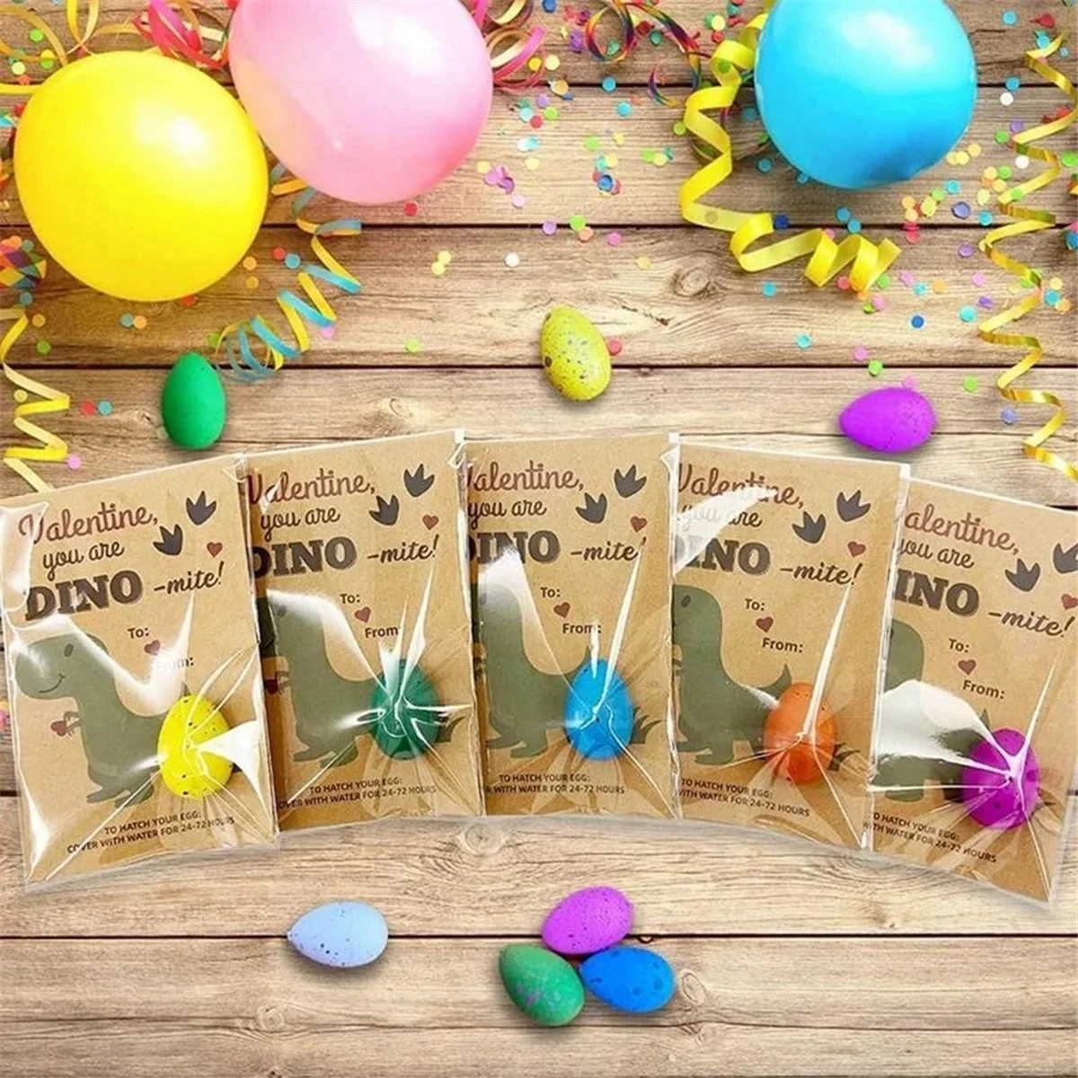 24Pc Mini Magic Hatching Growing Swell Dinosaur Eggs Treat Kids Birthday Guest Gifts Baby Shower Party Favors Boys