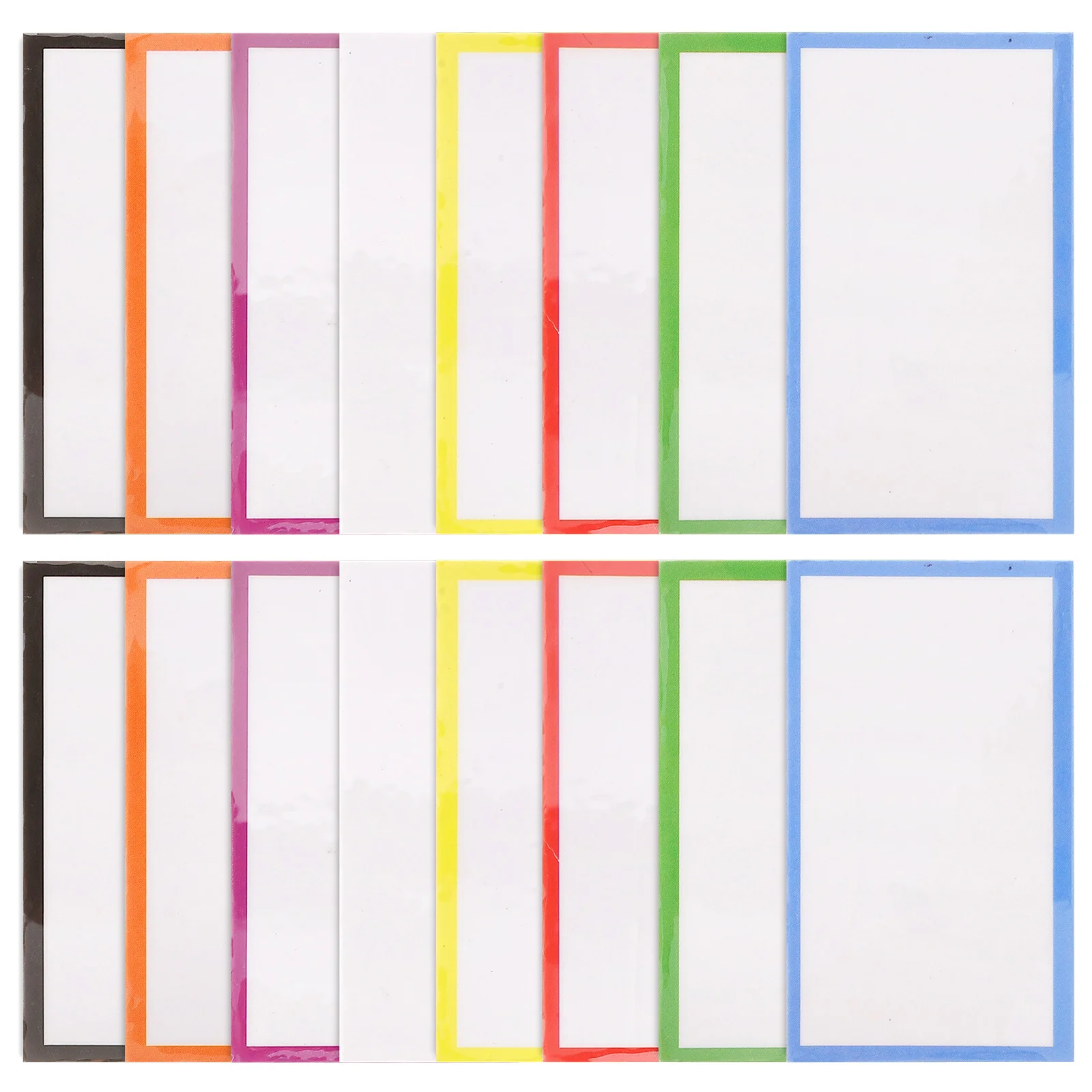 48 szt. Magnetyczne tabliczki z imieniem wielokrotnego użytku, etykiety suchościeralne do tablic, do klasy, biura, domu, etykiety suchościeralne