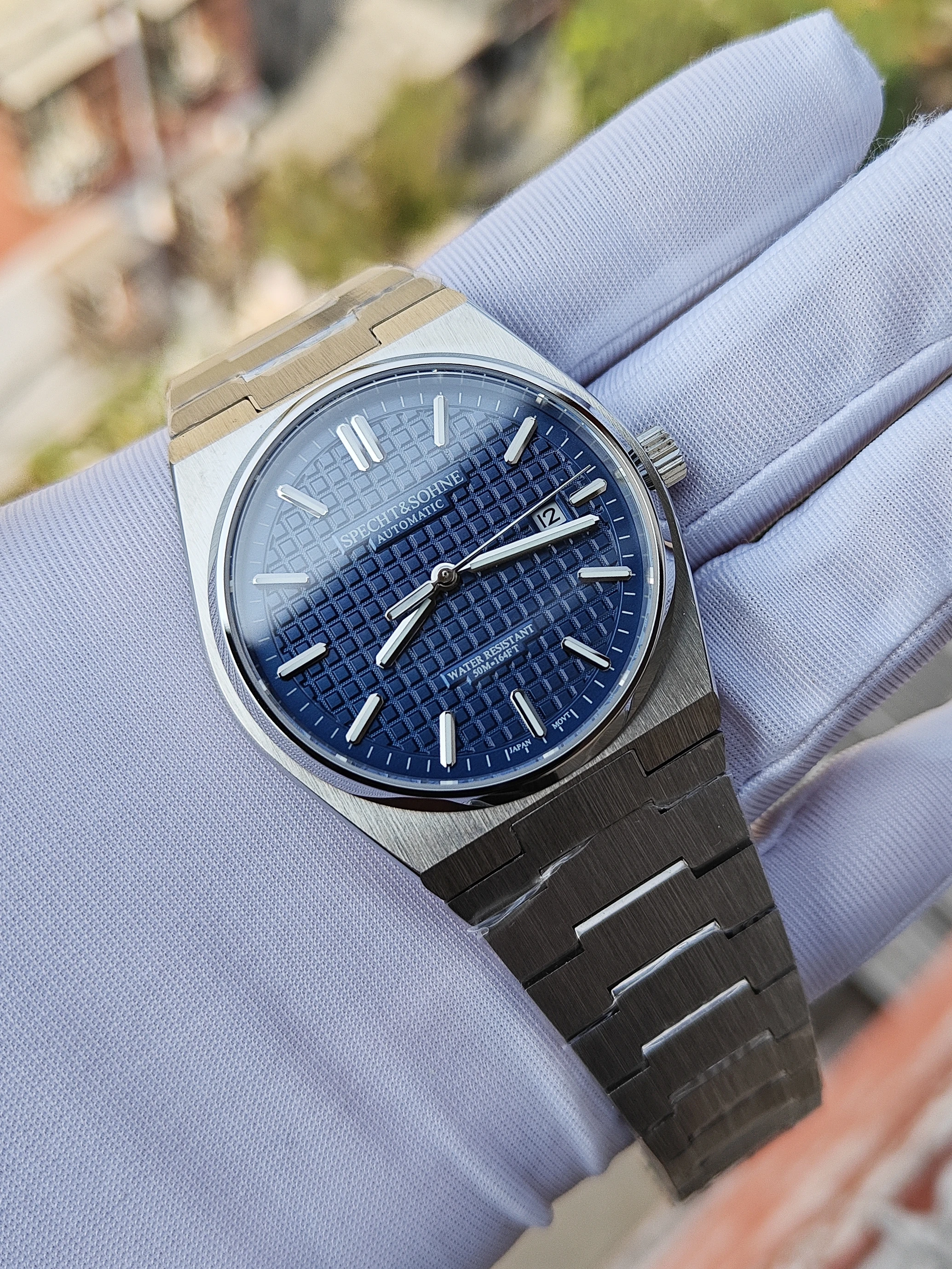 2025 Specht&Sohne Fashion Automatic Mechanical Watch Japan NH35 Movement Sapphire 50m Waterproof Rubber Strap Men's Watch 37MM