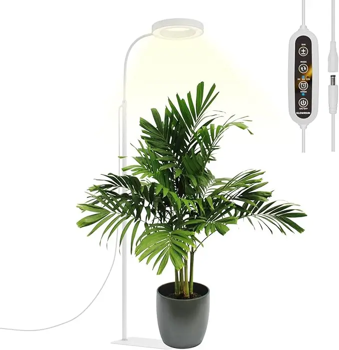 

Grow Lights for Indoor Plants, 20W Full Spectrum LED Grow Light Floor Lamp with Stand Adjustable Height and Angle
