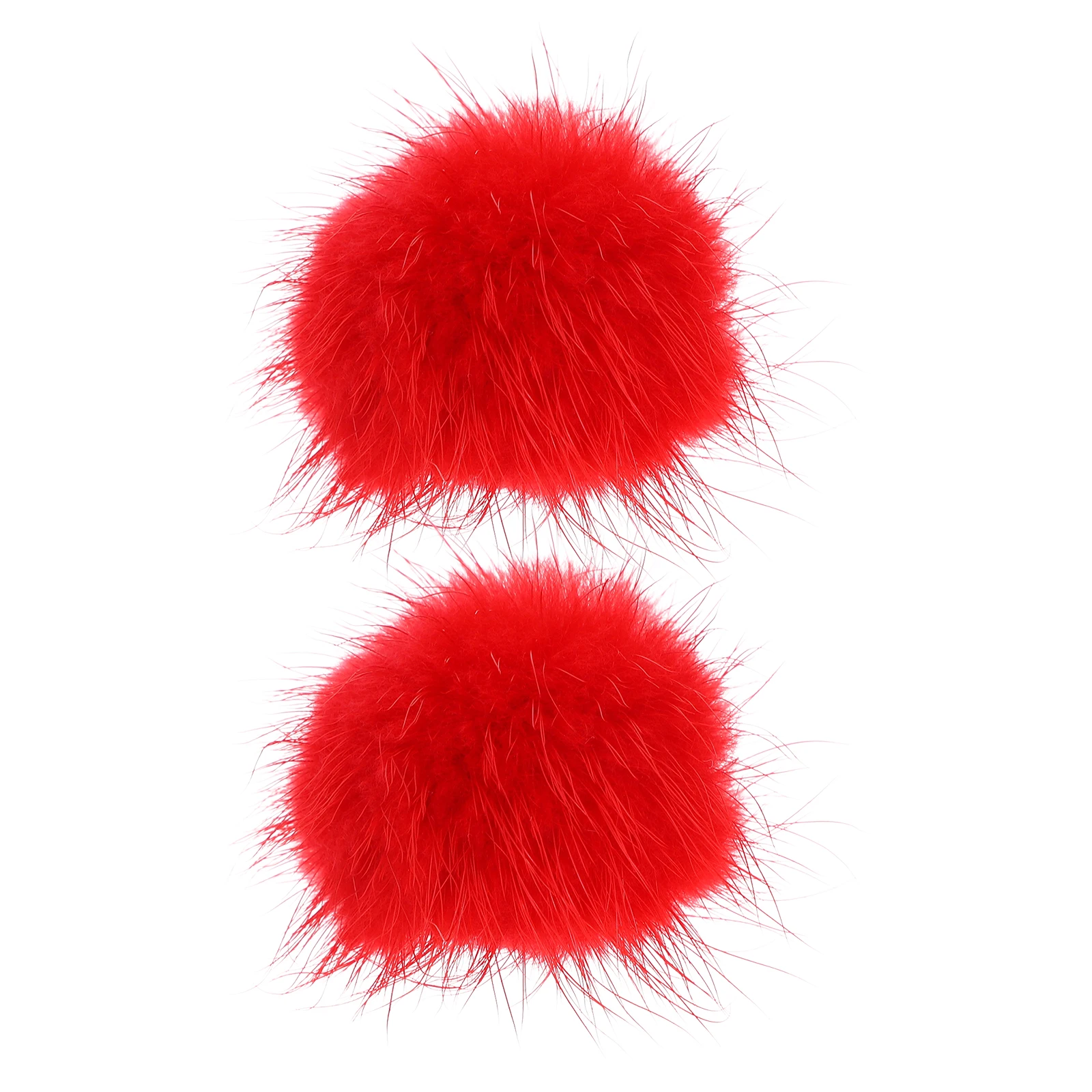 

2pcs Faux Pompom Balls 5Cm Soft Decorative Keychains Scarves Hair Accessories Bag Charms Phone Pendants Diy Crafts Pom Bag