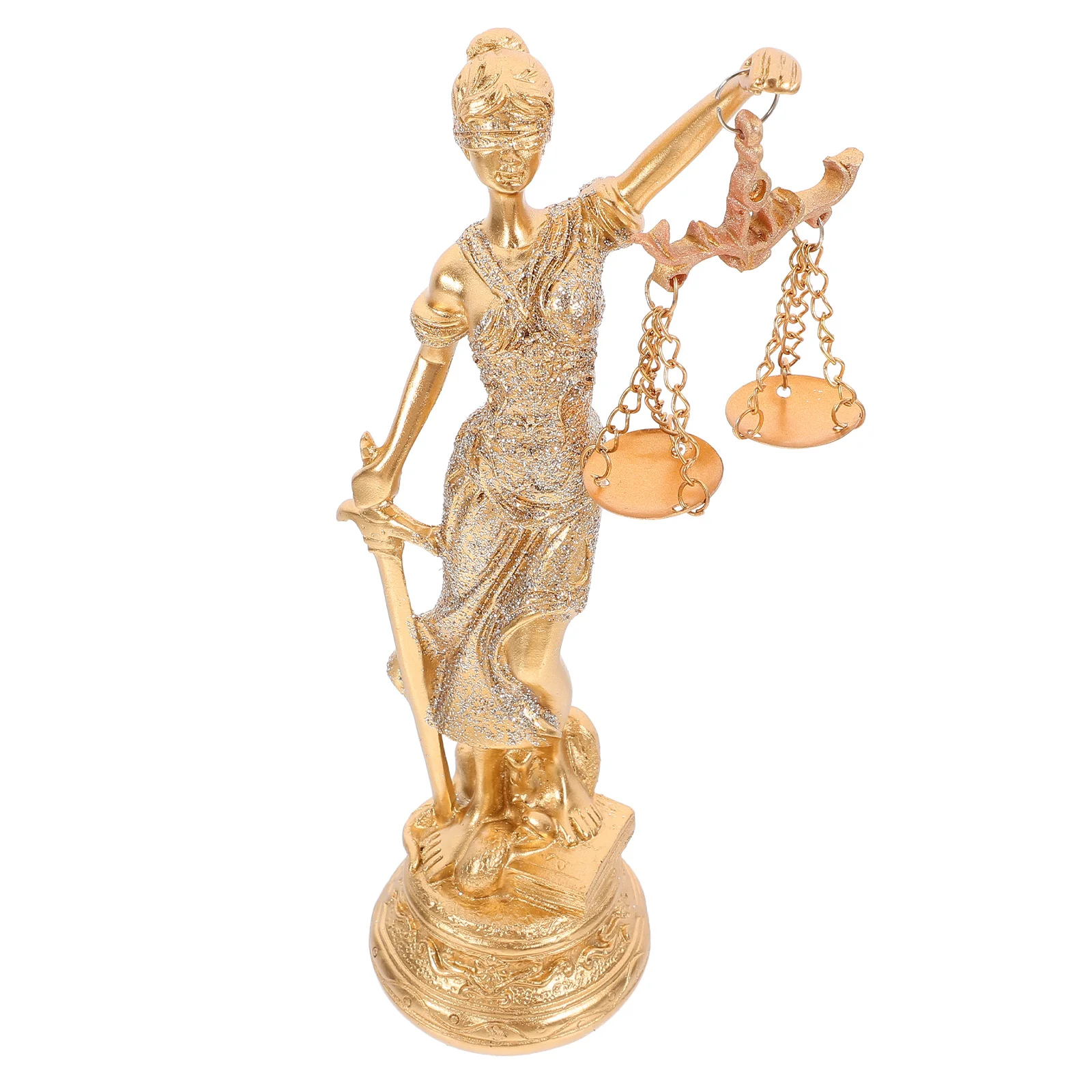 

Sophisticated Justice Goddess Sculpture Resin Made Intricate Details Ideal Law Office Decor Classical Roman Art Statue
