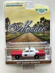 1:64 1977 Dodge Monaco Police Car Alloy car model collection gift ornaments