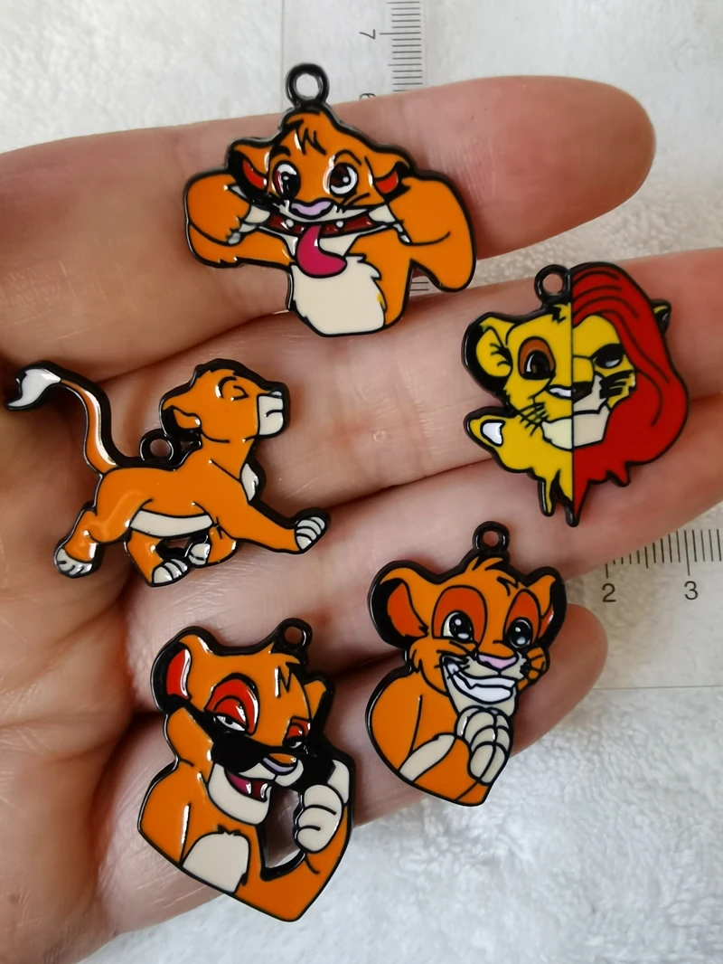 

10 Pieces Disney Lion King Jewelry Making Pendant DIY Earring Necklace Bracelet Accessories Alloy Diy Decoration Pendant