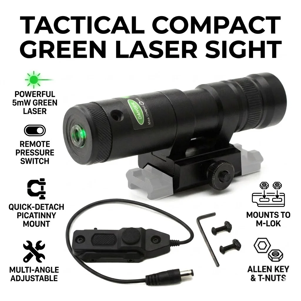 Battery Not Included Laser Tool fit 20mm Rail with Extend Switch for Sighting