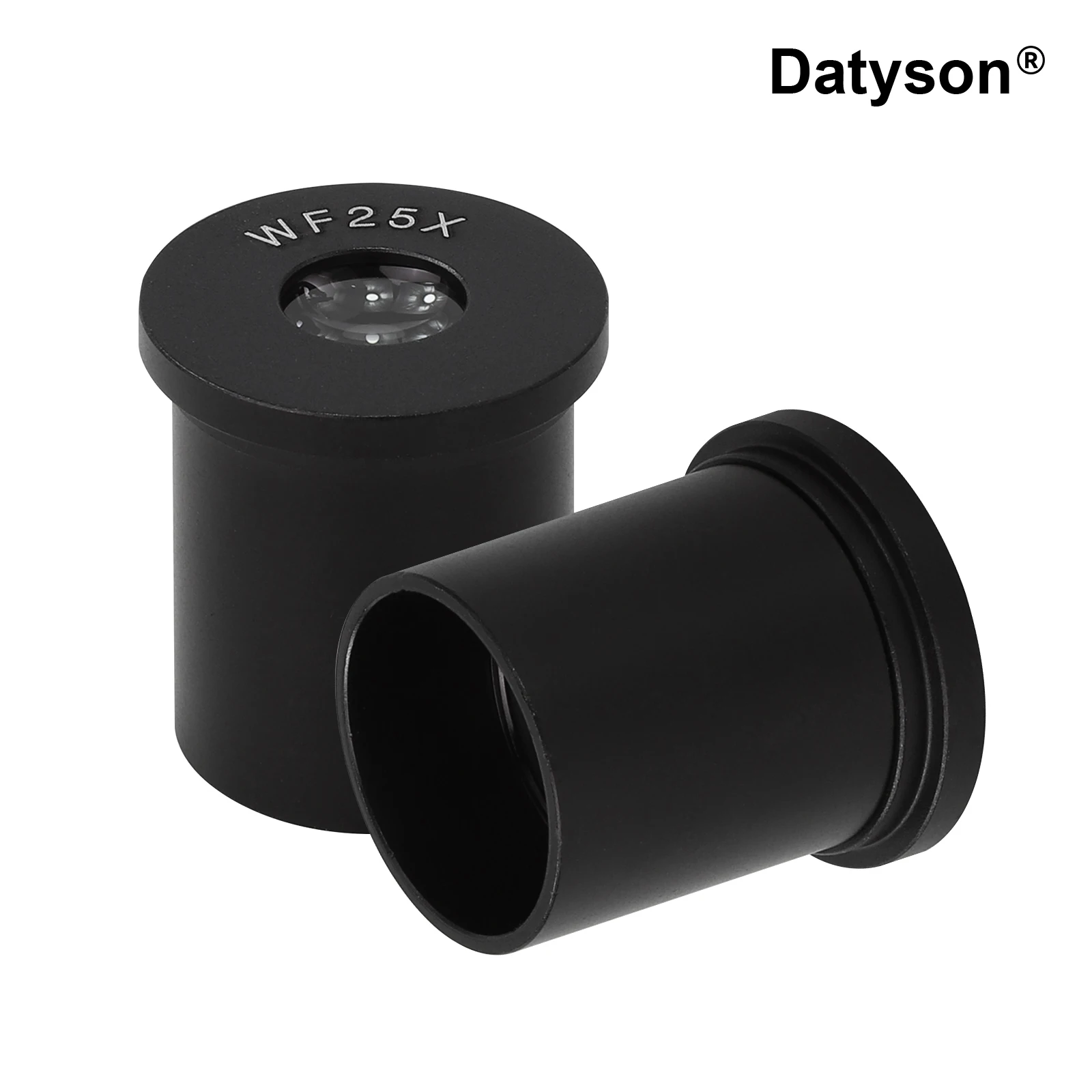 Datyson WF25X Microscope Eyepiece 23.2mm 25X Magnification Wide Field Optical Lens All-Metal Body for Biological Lab Microscopes