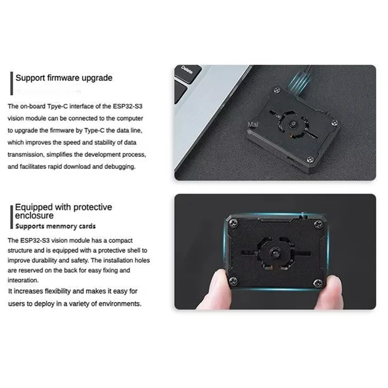 A72Z nouveau Module de caméra Wifi ESP32-S3 Transmission d'image pour ROS Robot chariot de voiture AI capteur de reconnaissance visuelle caméra