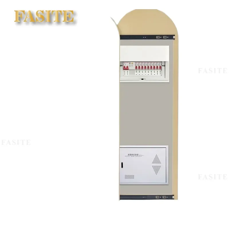 For Electric Switch Box Wall Mounted Push Pull Full Body Mirror Invisible Meter Box Cover Home Decor Space Saving Full Length