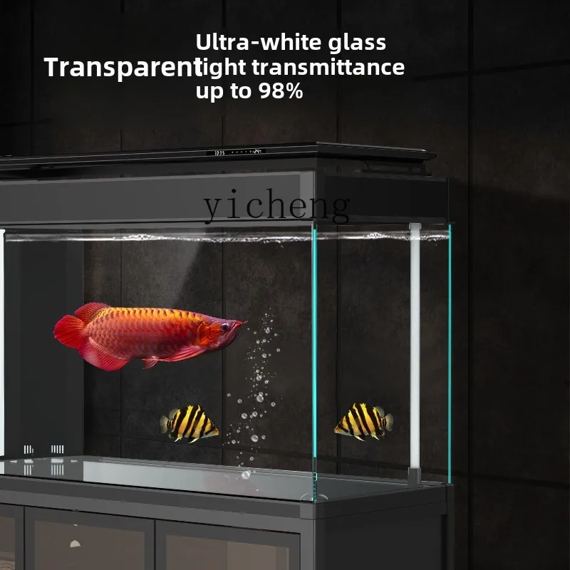 

XL3 no care ecological bottom filter fish tank living room bottom cabinet ultra-white glass dragon fish tank intelligent