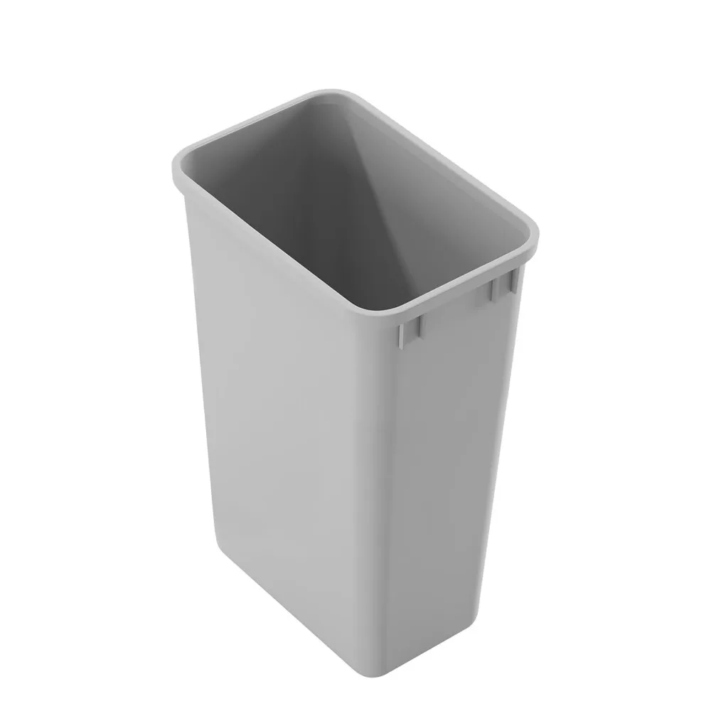 

Dowell 50L Wastebasket Trash Container, 52.8Qt/13.2Gal, Plastic, Stackable, for Kitchen/Bathroom/Office, Fits Under Sink/Desk