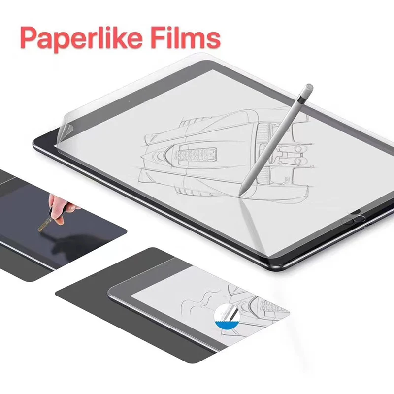 Fonlyu 100pcs Matte Hydrogel Screen Protector For Ipad 10 9  Film Paperlike Film For Ipad Pro 2022  2021 Ipad Air Mini 8