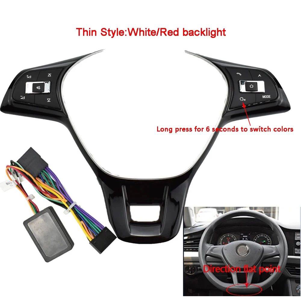 Car Steering Wheel Remote Wireless Control Button for VW Jetta Golf Polo Passat Multi-function Controller Switch hubs Universal