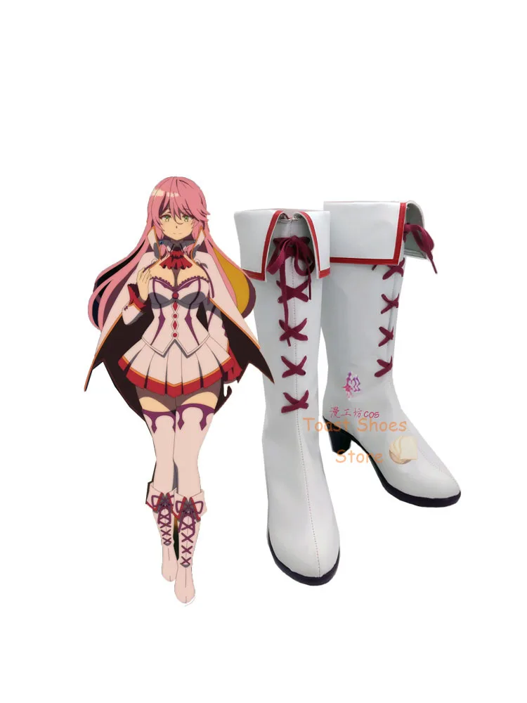 Anime Redo of Healer Freia Cosplay Boots Comic Anime Game Role Play for Con Party Halloween Cosplay Costume Prop Shoes