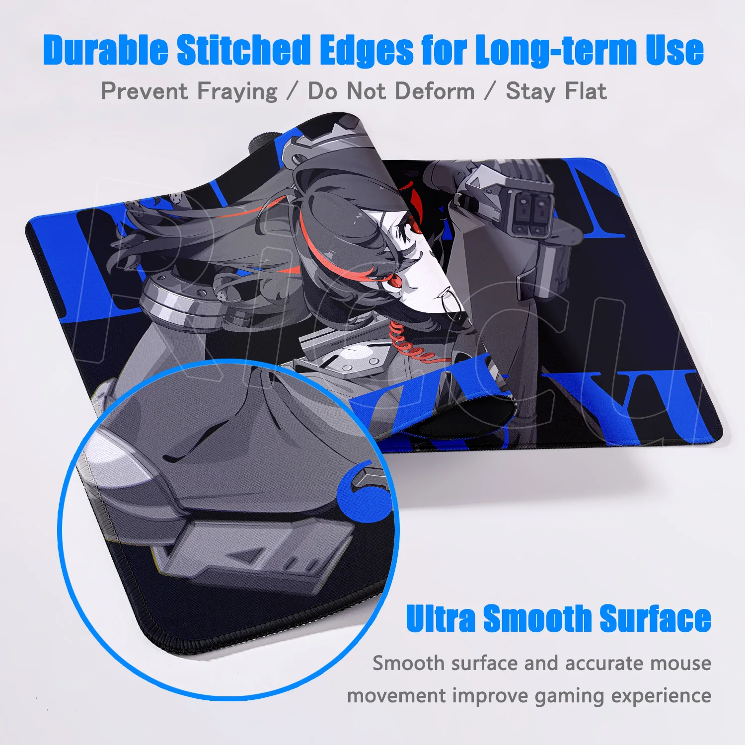 New Zenless Zone Zero Mouse Pad ZZZ Wright Asaba Yuma Trigger Evelyn Chauvelier Anby Jane Large Rubber Locking Edge Keyboard Mat