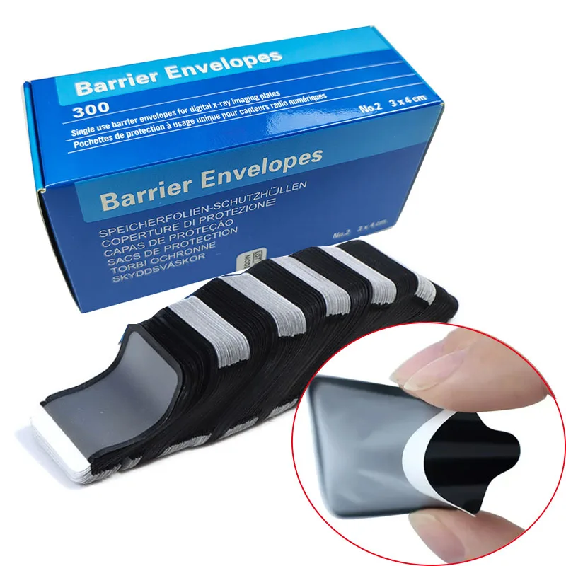 0/1/2/3# Disposable Dental Digital X-Ray Scan Barrier Envelope Clinic Phosphor Plate Protective Pouch Cover Bag