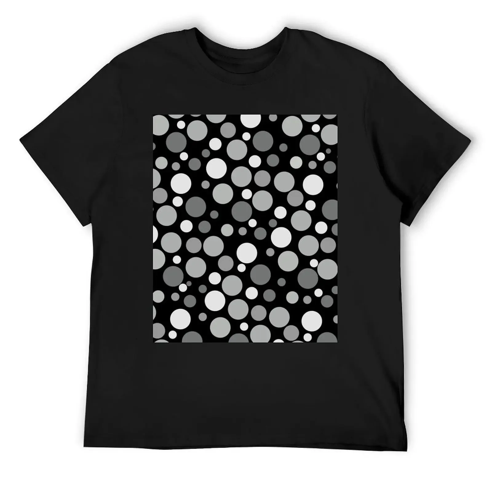 

Simple and Modern Black and White Polka Dot Pattern Texture T-Shirt shirts graphic aesthetic clothes shirts men