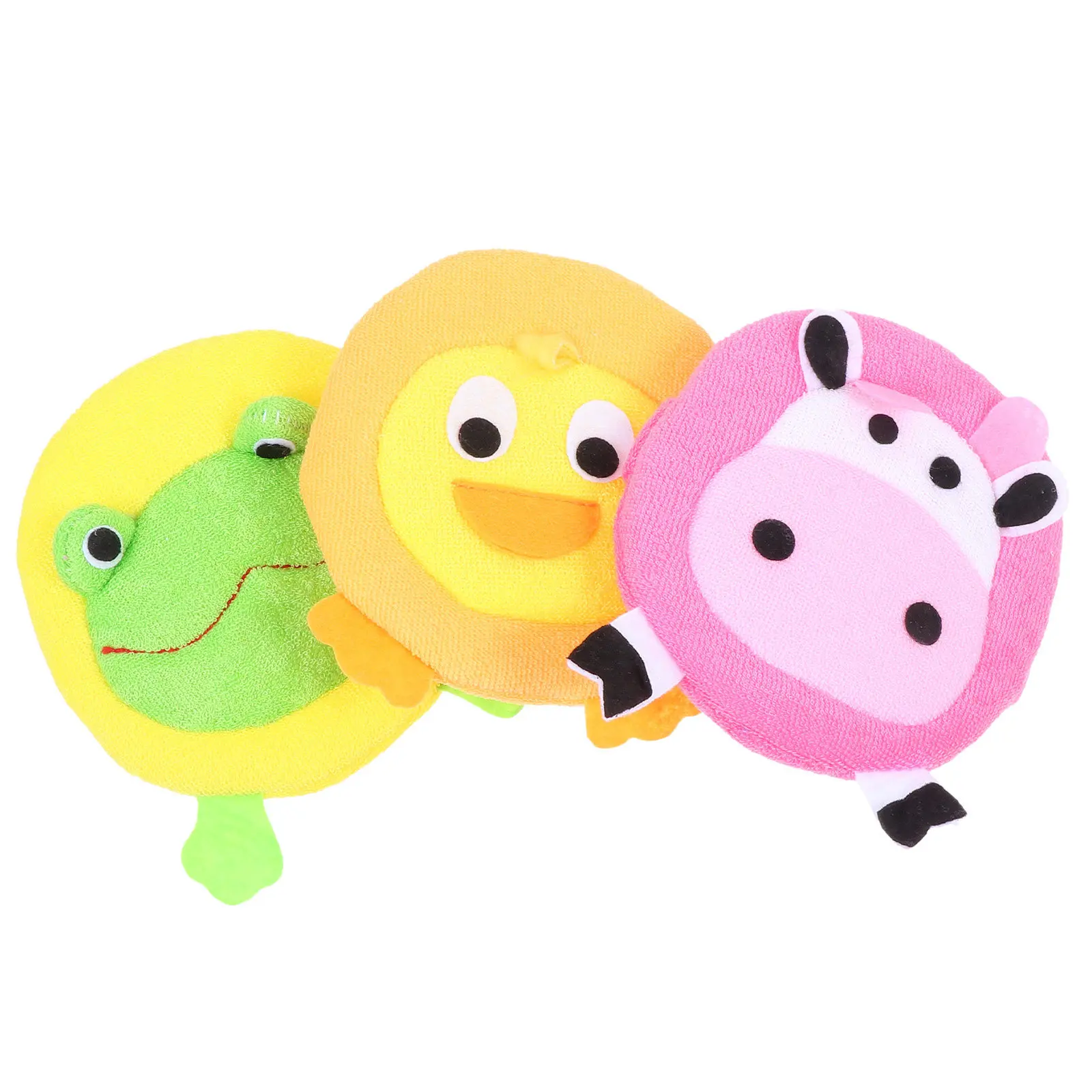 

3Pcs Animal-Shaped Baby Bath Sponge Gentle Skin-Safe Soft Absorbent Shower Sponge for Infants with Rich Bubbles Comfortable Bath