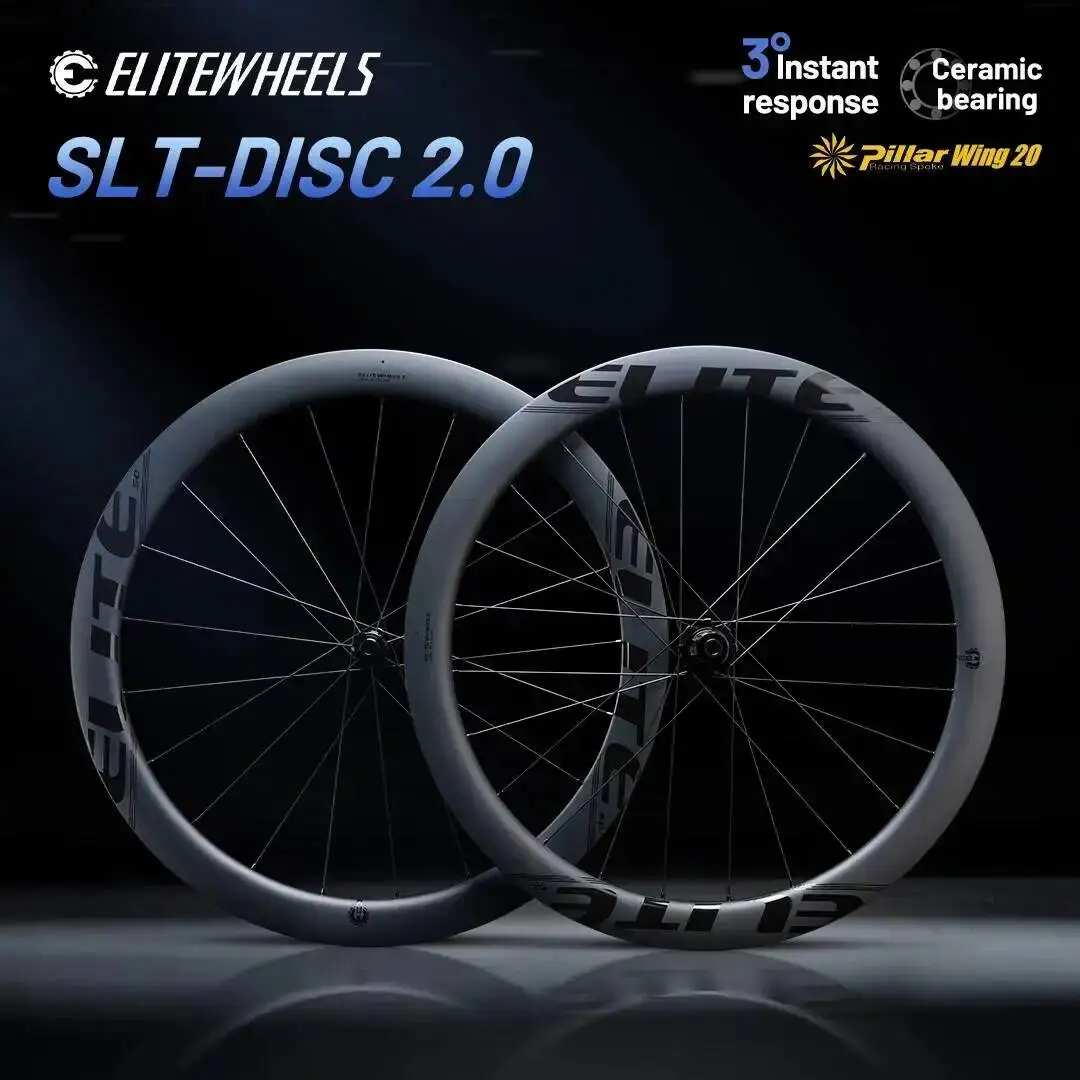 

Колесный комплект ELITEWHEELS Low Resistance SLT DISC 2.0 Wing, 20 спиц, 4 палы, керамические подшипники, центральное крепление, 700C, для дисковых тормозов