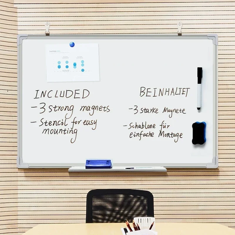 Magnetic Whiteboard for Home and Office - Hanging, Erasable, Teaching Board for Writing, Displaying and Bulletin