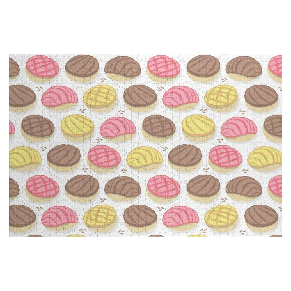

Mexican conchas // white background pink brown and yellow pan dulce Jigsaw Puzzle Personalized Gift Ideas Scale Motors Puzzle