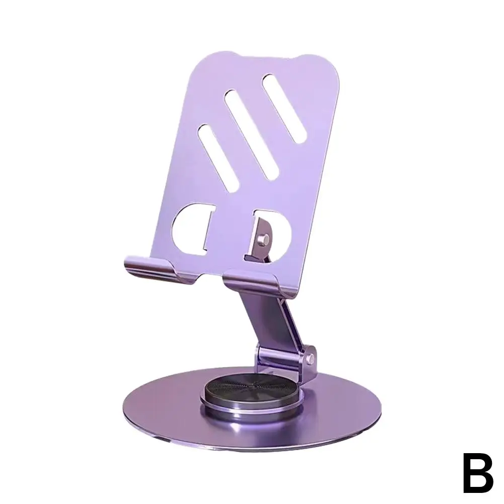 Metal Phone Tablet Holder 360° Rotation Anti Slip Foldable Lazy Portable Adjustable Desktop Brackets Flexible Phone S I4v5