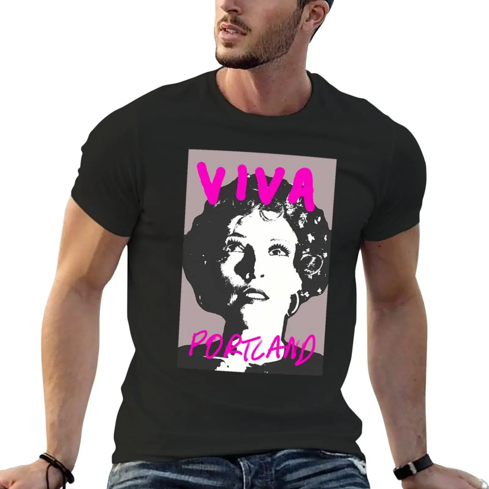 

Viva Portland Factory Girl Graphic T-Shirt blue archive custom t shirt essential t shirt men clothings