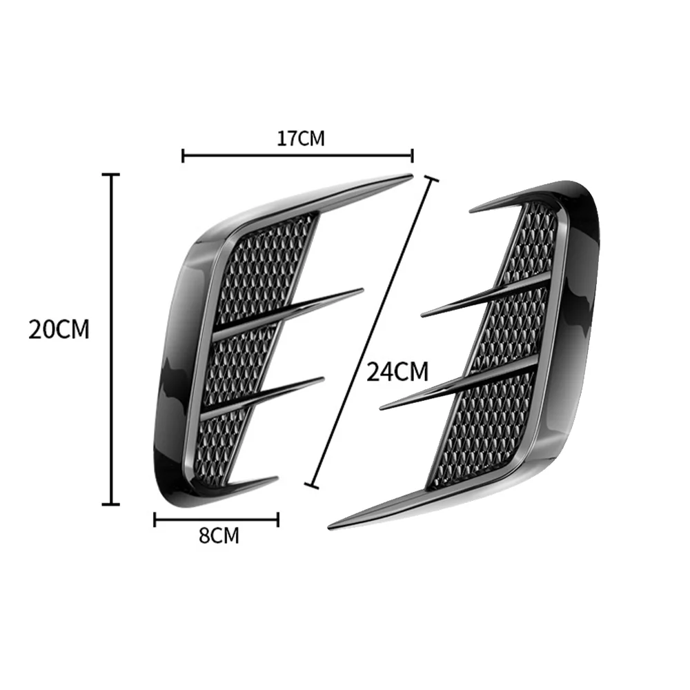 Car Rear Bumper Side Splitter Canard Air Inlet Hood Decoration Cover Trim For Benz W204 W205 W206 W212 W213 W117 W118 W176 W177